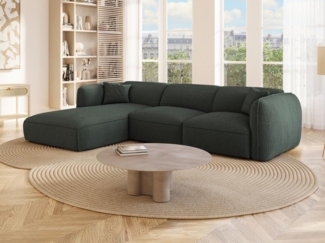 Vente-unique - Ecksofa - Ecke links - Stoff - Grün - CAMILIO von Maison Céphy
