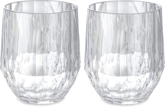 KOZIOL Weinglas CLUB, Kunststoff, spülmaschinengeeignet, melaminfrei, CO² neutrale Produktion, 2-teilig