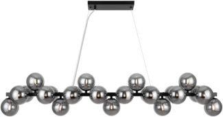 Maytoni Pendelleuchte Dallas 25-flammig schwarz rauchglas