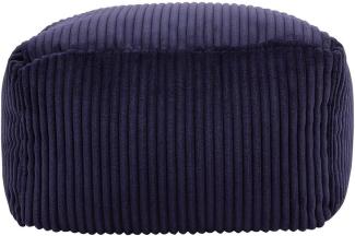 Icon Sitzpuff „Theo“, Cord, Fußhocker für das Wohnzimmer, Schlafzimmer, Hocker, Sitzsäcke, Sitzkissen
