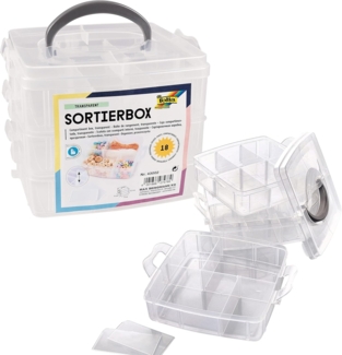 Folia Sortimentskasten, mit 18 Fächern