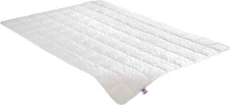 Irisette Steppbett Wasch-Seide, 60% Wildseide, 40% Baumwolle, inkl. Aufbewahrungstasche, 155x200 cm, weiß