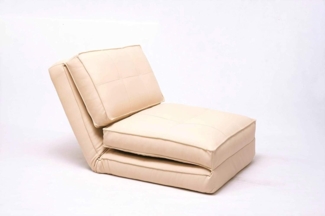 Artdeco Schlafsessel Kunstleder vanilla groß