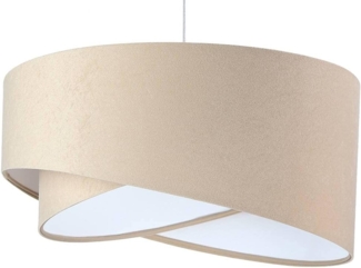 BPS Koncept 060-027 Hängeleuchte Galaxy beige, weiß 1 x E27 Ø 50cm H:105cm dimmbar