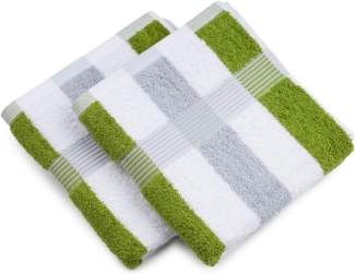 Gözze Handtücher New York, Walkfrottee (2-St), im Set, gestreift, mit strukturierter Borte