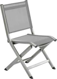 Dehner Gartenstuhl Klappstuhl Chicago, 88 x 57.5 x 48.5 cm, Pflegeleichter Klappstuhl aus beständigem Aluminium und Textil