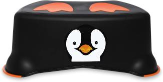 Jippie's toilettenhocker Pinguin 26,2 x 14,6 cm schwarz/orange