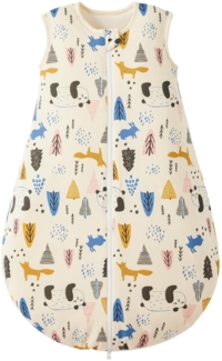 Duomiaomiao 2.5Tog Schlafsack Baby Ganzjahres, 100% Baumwolle Baby Schlafsack Winter, Mädchen Neugeboren,Warmer Schlafsack Neugeborene Kinder(2.5 TOG/Panda/85)