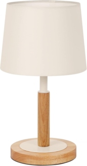 Tomons LED Tischleuchte Nachttischlampe dimmbar aus Holz, LED Tischlampe, LED wechselbar