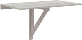 vidaXL Wand-Klapptisch Betongrau 100x60x56 cm Holzwerkstoff 342648