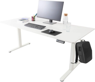 Arebos Schreibtisch Computer-Bürotisch 160 x 80 cm, elektrisch Memory-Funktion, 72-118 cm höhenverstellbar, Hebekapazität: 70 kg