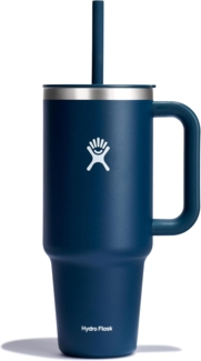 Hydro Flask Thermobecher All Around Travel Tumbler in den Größen 24 oz/ 32 oz / 40 oz, Edelstahl, Thermo Cup mit Strohhalm