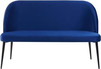 2-Sitzer Sofa Samtstoff marineblau OSBY