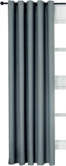 Woltu Vorhang, Ösen (1 St), blickdicht, Thermovorhang mit Ösen, 250 g/m²
