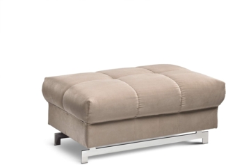 Mivano Hocker, Mikrofaser, Mud, 100 x 46 x 64 cm