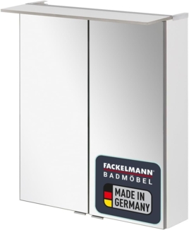 Fackelmann B.PERFEKT LED Spiegelschrank 60 cm breit, Weiß