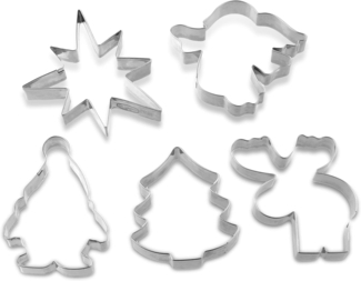 5er Set Ausstecherformen Ausstecher Weihnachten Keksausstecher Dr. Oetker 1063