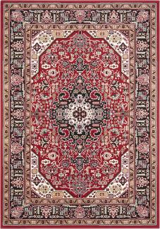 Orientalischer Kurzflor Teppich Skazar Isfahan Rot - 160x230x0,9cm