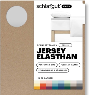 Schlafgut Spannbettlaken EASY Jersey Elasthan Topper, Jersey, Gummizug: rundum, (1 Stück), MADE IN GREEN by OEKO-TEX®