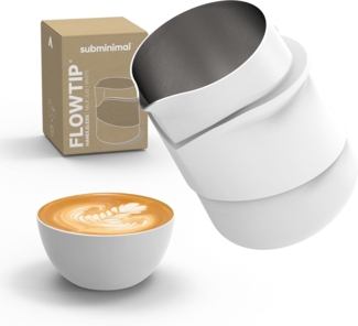 Subminimal FlowTip Jug Handless White Milchkännchen