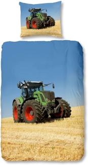 good morning Renforcé Kids Bettwäsche 2 teilig Bettbezug 135x200 cm Kopfkissenbezug 80x80 cm Tractor 4208.99.08 Multi