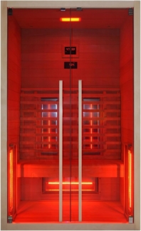 Sanotechnik Infrarotkabine 'FYN 2' für 2 Personen, Holz, 120x100x195 cm