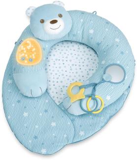 Chicco Spielteppich mit Licht und Geräuschen, ergonomisches Bodenkissen, Blau