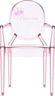 Kartell Loulou Ghost Kinderstuhl, Polykarbonat, rosa, 37 x 40 x 63 cm