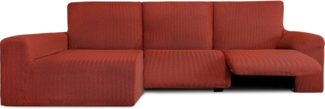 ECOMMERC3 Sofabezug für Chaiselongue, Langer Arm, Links, mit Relax – Bezug für ChaiseLongue-Sofa, bielastisch, atmungsaktiv und einfach anzubringen, mit Schaumstoffen und Gummibändern