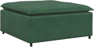 vidaXL Modulares Sofa Fußhocker-Modul Dschungelgrün 100x100x48 cm 4104502