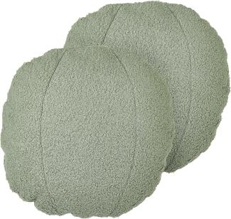 Kissen 2er Set Ohne Muster RUTABAGA 30 x 30 cm Grün