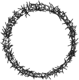 Weihnachtsdeko 300 LED, warm white, Ø 38 cm