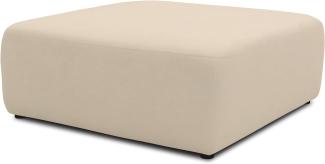 DOMO. collection Einzelteil, kombinierbar, Hocker, Modulsofa, Sofa Modul, Couch, beige, 85 x 85 cm