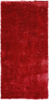 Teppich rot 80 x 150 cm Shaggy EVREN