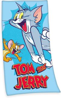 Tom und Jerry Velourstuch Duschtuch Badetuch Strandtuch 75x150 cm