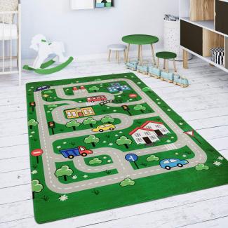 Kinderteppich »Chicos 559«, Paco Home, rechteckig, Höhe 2 mm, Flachgewebe, Straßen-Spiel-Teppich, Kinderzimmer