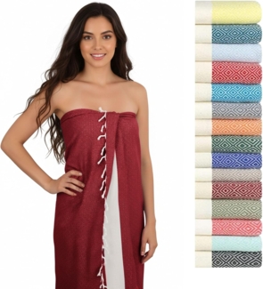 furora HOLIDAY Saunatuch Saunahandtuch Saunatuch Damen + Herren, Hamamtuch groß 100x200 XXL