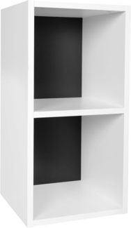 Bücherregal, Standregal, weiß, Holz, 30 x 60 x 30 cm