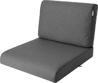 Bjird Sitzkissen Polsterauflagen für Rattanmöbel - 2-teilig (Sitz + Rückenlehne), Kissen für Gartenmöbel / Stühle - Indoor & Outdoor - Anti-Rutsch