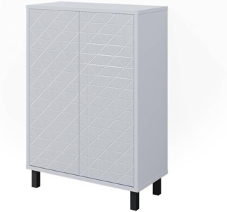 Vicco 'Agasta' Badschrank, Spanplatte, 56,2 x 83,2 x 28 cm, Weiß Hochglanz