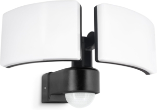 SSC-LUXon LED Aufbaustrahler NORSU LED Wandstrahler Bewegungsmelder IP65 schwenkbar drehbar 40W, Neutralweiß