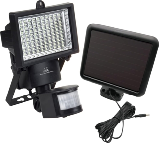 Maclean LED Außen-Wandleuchte MCE442, Solarbetrieben, Bewegungssensor, Dämmerungssensor, Kaltweiß [6000K]