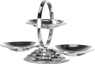 FINK Dekoration Servo - silber - H. 31cm x B. 24cm x T. 49,5cm - 155140