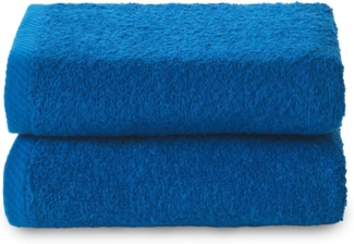 Top Towel - Plus - Große Badetücher - Badezimmerhandtücher - 2 Hand- oder Waschbeckenhandtücher - 50x100 cm - 100 % Baumwolle - Blau