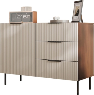 Kommode Aocale 02 (Farbe: Nuss Warmia / Cashmere)