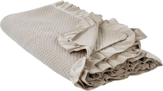 Tagesdecke HATTON Baumwolle 220 x 240 cm Taupe
