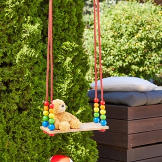 Hess Holzspielzeug 31105 - Brettschaukel aus Holz, 40x15 cm