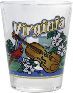 Virginia 3 View View Shot Glass by World By Shotglass
