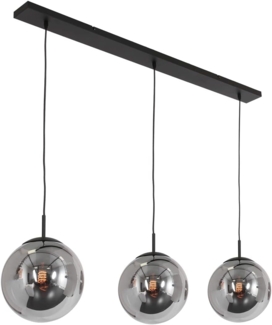 Steinhauer Lighting LED-Pendelleuchte BOLLIQUE Schwarz 120cm 3122ZW
