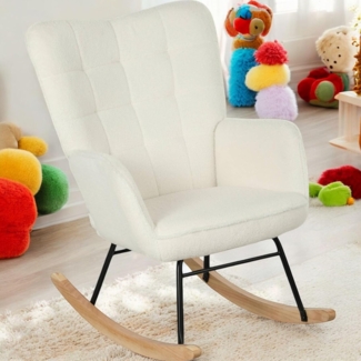 FurnitureR Kinderstühle,Cremefarbe Oberfläche, Moderner Stil, Holzbeine, Bequemes Wohnen für Kinderzimmer, Stabiler Metallrahmen